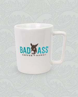 Bad Ass Coffee Logo Mug - White