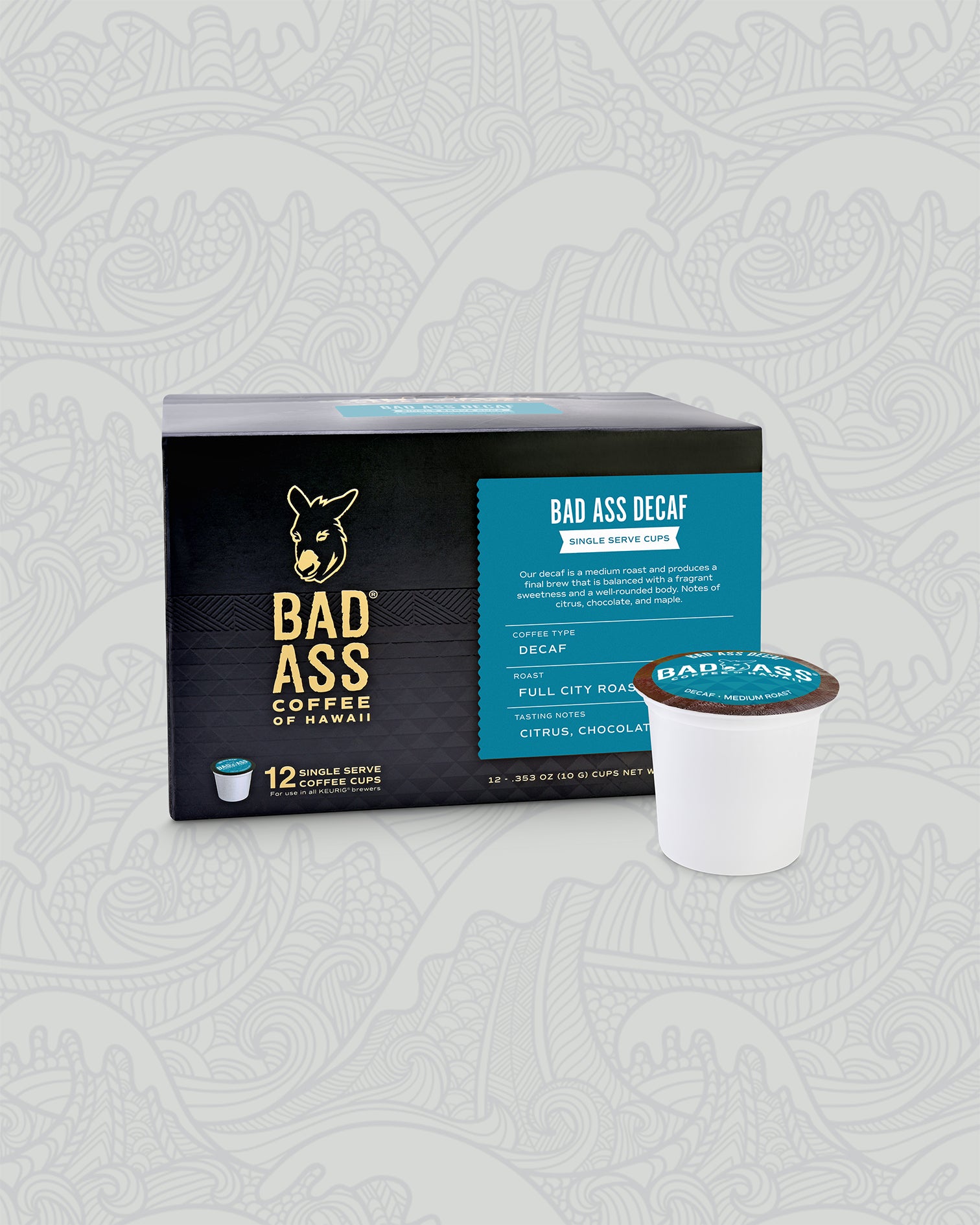 badass coffee k cups Bad Ass Decaf - 12-pack