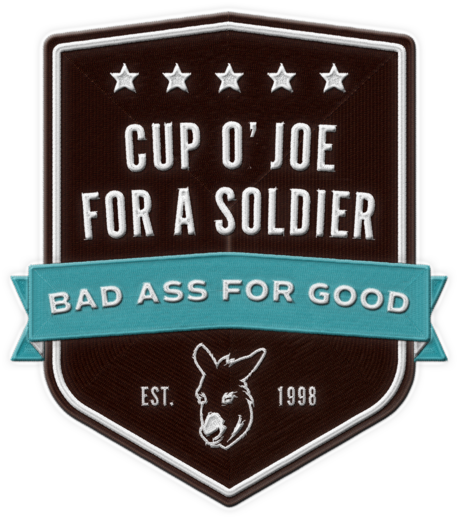cup o' joe logo patch