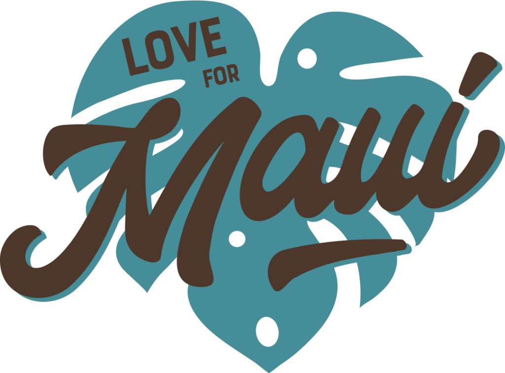 love for maui on monstera leaf